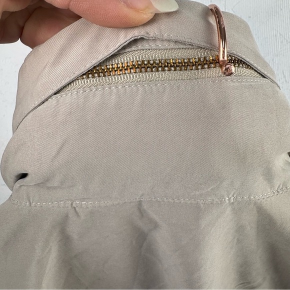 VTG Nordstrom Women's Creamy Jacket Petite M Hidden Hood - Picture 5 of 7